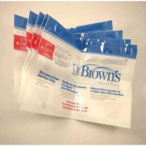 Dr Browns Natural Flow Microwave Steam Sterilizer Bags Quantity 5